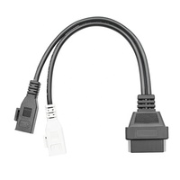 Handal dan murah OBD 2-Pin untuk OBD 16-Pin kabel adaptor tembaga konduktor kabel Harness untuk Audi mobil tua
