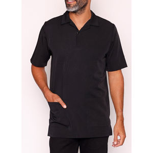 Nouvelle Tunique de Salon de Beauté Personnalisée, Uniforme Élastique pour Soins des Ongles et Spa, Blouse de Travail avec Dentelle Ajustable Tricotée pour Hommes Grandes Tailles - Product Image 1