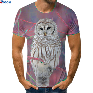 Camiseta de Hombre Talla Grande, Manga Corta, Cuello Redondo, Estampado Animal, Lobo con Ojos Rojos, Jersey Informal de Poliéster, Impresión por Sublimación - Product Image 4