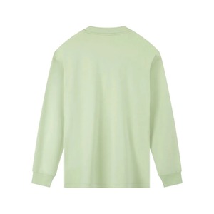 Custom 100% Cotton <b>Plain</b> Long Sleeve Round Neck T-<b>shirt</b> High Quality 220gsm <b>White</b> Blank Men T <b>Shirt</b> Drop Shoulder College - Product Image 6