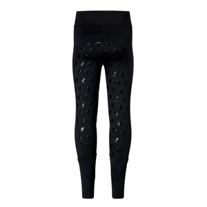 Leggings de yoga taille haute pleine longueur avec bande latérale, extensibles dans quatre directions, taille élastique, sans couture, en Spandex et Nylon - Product Image 3