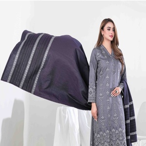 Indian and <b>Pakistani</b> Embroidery Work <b>Dresses</b> for Women Three Piece Viscose Saari Salwar Kameez on <b>Eid</b> Sale - Product Image 4