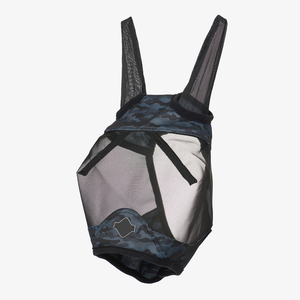 สินค้ามาใหม่ ผ้าคลุมหน้าม้ากันแมลงวัน ระบายอากาศได้ดี สวมใส่สบาย พร้อมโลโก้สั่งทำได้ สายรัดศีรษะและสายบังเหียนแบบยืดหยุ่นเรียบลื่น - Product Image 1