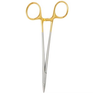 Pince porte-aiguille pour une positionnement sécurisé de l'aiguille lors des procédures de suturage dans les hôpitaux, les cliniques et les formations - Product Image 2