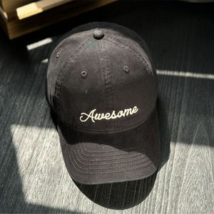 Literary Retro <b>Baseball</b> <b>Cap</b> Front Metal Buckle Letter Denim 100% Cotton Streetwear Back Closure Spring Autumn Outdoor Common - Product Image 1