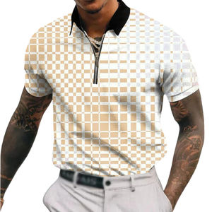 Camiseta Polo Deportiva de Verano para Hombre, de Poliéster, Transpirable, con Patrón 3D Tejido, Cuello Cómodo, al Mejor Precio - Product Image 6