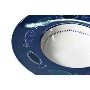 Ensemble de 6 assiettes à pâtes Excelsa Ocean Ceramic 28,5 cm multicolores - Product Image 3