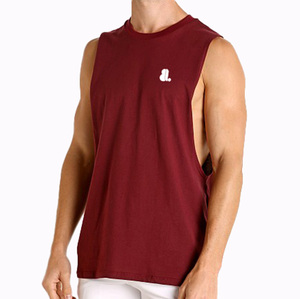 Men Cut Tank <b>Top</b> Sleeveless Fashion Muscle Design Embroidery Cartoon Pattern Front High Street Style Knitted Cotton Bamboo Fiber - Product Image 5