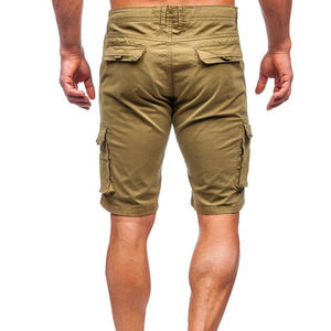 Men's 100% Cotton Twill Cargo Shorts with 6 Custom Utility Pockets Solid Pattern Casual Relaxed Fit Cargo Shorts - Product Image 6