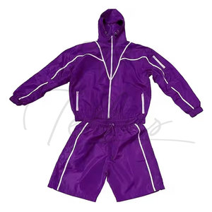 Ensemble de shorts coupe-vent personnalisé, couleur unie, style streetwear - Product Image 4