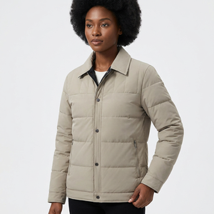 Chaqueta Casual Gruesa para Hombre con Botones, Abrigo de Invierno Cortavientos, Color Sólido, Cuello Camisero, Corte Regular - Product Image 4