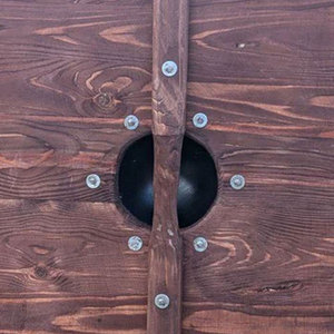 Escudo Clásico de Madera Redondo para Espectáculos Históricos, Eventos de Disfraces, Exhibición en Escenarios, Decoración del Hogar y Colección - Product Image 6