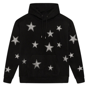 Conjunto Deportivo con Capucha y Estampado de Estrellas Negras para Hombre, Pantalones Largos, Transpirable, Estilo Urbano, Corte Regular, Algodón, Ropa de Otoño - Product Image 5