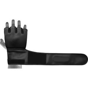 Gants de MMA demi-doigts à paume ouverte en cuir PU noir et rouge, légers, écologiques, durables, respirants pour l'entraînement - Product Image 2