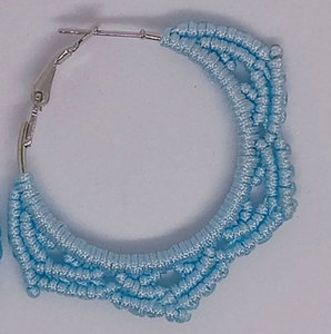 Boucles d'oreilles en macramé faites à la main multicolores pour la fabrication de bijoux en gros - Product Image 3