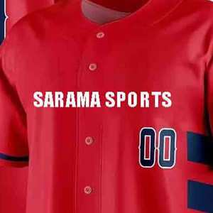 เสื้อเบสบอลแบบซับลิเมชั่นเต็มตัวสำหรับเด็ก ระบายอากาศได้ดี เสื้อเบสบอลแบบสั่งทำพิเศษสำหรับผู้ชาย - Product Image 2