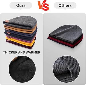 Wholesale Custom Logo & Embroidery Unisex Winter Knitted Beanie <b>Hat</b> 100% Acrylic Warm Cuffed Rib <b>Knit</b> Outdoor Use - Product Image 2