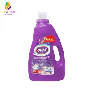 Liquid Laundry Detergent Type Obay Purple Liquid Detergent 3000ml Orchid Flower Fragrance Hand Wash & Washing Machine Vietnam