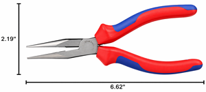 Pince à bec long professionnel en acier inoxydable avec coupe-fil multi-grip pour la fabrication de bijoux - Product Image 6
