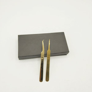 Pinces à cils en acier inoxydable de haute qualité avec embout en fibre, outils professionnels d'extension de cils du Pakistan - Product Image 2
