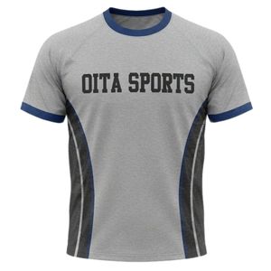 Conjunto de Camiseta y Pantalones Cortos de Netball Sublimados en Gris y Negro para Hombre, Ropa Deportiva de Poliéster, Ropa de Entrenamiento Ligera - Product Image 3