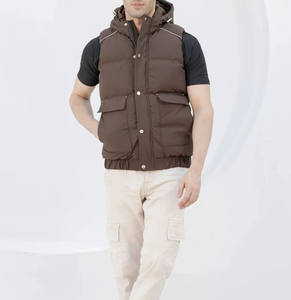 Chaleco Acolchado Vintage sin Mangas, Ligero y Cálido, de Alta Calidad, Relleno de Algodón, con Logotipo Frontal, para Hombre y Mujer - Product Image 2