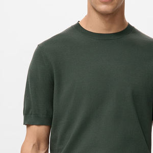 T-shirt en coton respirant pour homme, style streetwear, avec logo personnalisé, vêtement décontracté à manches courtes, coupe ample et confortable - Product Image 3