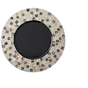 Assiettes décoratives de luxe en nacre de 13 pouces avec incrustation de coquillages, mosaïque décorative pour mariage, fête et décoration de table à la maison - Product Image 4