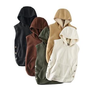 Chaleco con Capucha para Hombre, Tejido de Lana, Impermeable y Resistente al Viento, 120g, Ropa de Abrigo Formal para Otoño e Invierno - Product Image 2