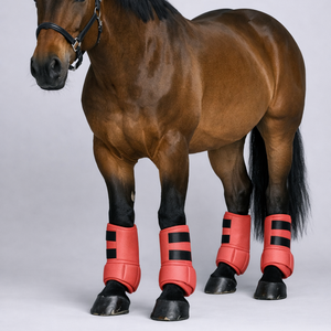 Protège-jambes pour chevaux en néoprène, bottes médicinales respirantes, amortissantes, durables, équipement d'équitation, service OEM personnalisé - Product Image 1