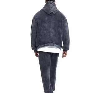 Conjunto Deportivo de 2 Piezas para Hombre, Verano 2026, Personalizable al por Mayor, Sudadera con Capucha y Pantalones de Poliéster/Algodón de Secado Rápido - Product Image 6
