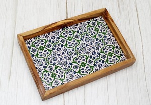 Bandeja de madera para servir, diseño clásico, superficie pulida lisa, ideal para servir comida, bebidas, aperitivos, cocina, comedor - Product Image 2