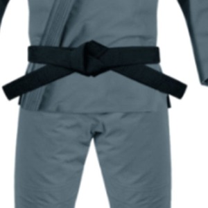 Solid Gray BJJ Kimono Uniform 100% Cotton Durable Adult Unisex Martial Arts Wear Regular Fit Plain Dyed Style - Product Image 4