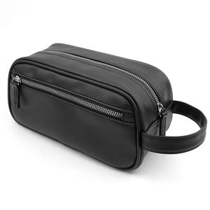 Bolsa de maquillaje personalizada de alta calidad al por mayor, bolsa de cosméticos de viaje ecológica, impermeable, de cuero PU, bolsa de aseo en venta - Product Image 1