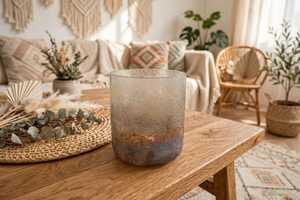Frosted <b>Glass</b> Votive <b>Holder</b> Candle Jar Decorative <b>Candlestick</b> for Home Valentine's Day Birthday Christmas Party Reusable Decor - Product Image 2