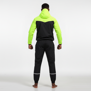 Combinaison de sudation OEM noire en PVC coloré pour yoga, fitness, exercice, musculation, perte de poids et course à pied - Product Image 6