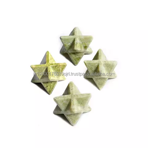 Natural Stone Agate <b>Crystals</b> <b>Crafts</b> Gemstone Bulk Healing <b>Crystals</b> Serpentine Star Shape Healing 8 Point Merkaba Star New Year - Product Image 1