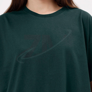 Camiseta de Cuello Redondo Extra Grande para Mujer, Color Sólido, 100% Algodón, Corte Holgado, Manga Corta, Tejido Jersey Transpirable, para Todas las Temporadas - Product Image 4