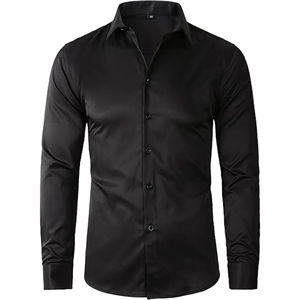 Nouvelles Chemises Décontractées en Flanelle de Haute Qualité pour Hommes 100% Coton Respirantes Anti-Plis Manches Longues Coupe Slim Affaires Vente Chaude - Product Image 3