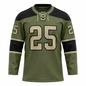 Maillot de hockey sur glace pour hommes, femmes et jeunes, avec logo d'équipe, pour compétition et entraînement, design personnalisé, taille variée - Product Image 1
