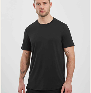 Camiseta de hombre personalizada al por mayor, informal, de cuello redondo, holgada, de manga corta, nueva camiseta de verano de algodón para hombre. - Product Image 1