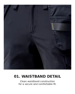 Pantalones de Trabajo Summer Tool Master con Elasticidad en 4 Direcciones, Tela Oxford 500D y Protección UPF 60+ |   T-BUC TMP-02 OEM/ODM Marca Coreana - Product Image 4