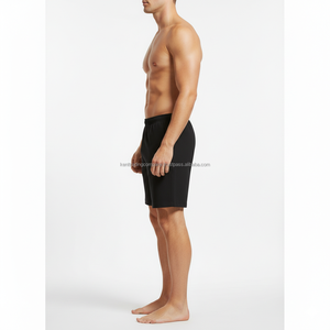 Shorts en molleton français personnalisés avec logo, pour hommes, unis, vierges, pour la gym, de haute qualité, 100 % coton, fabricant, vente en gros - Product Image 3