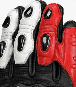 Guantes de Motociclismo de Cuero Genuino de Primera Calidad al por Mayor, Guantes de Moto Duraderos - Product Image 2