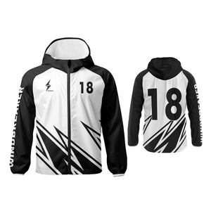 Custom Men's Hooded Windbreaker <b>Jacket</b> Sublimation Print Team Sports Warm Up Coat <b>Lightweight</b> <b>Running</b> Outerwear 2026 - Product Image 5