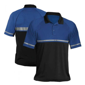 Chemises polo respirantes à logo personnalisé, hautement réfléchissantes, avec poche, manches courtes, pour la sécurité des agents de sécurité en été, pour hommes - Product Image 6