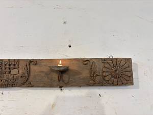 Vintage Teak Wood Panel Fine Emboss Carving Home Office Wall Hanging Outdoor Living Room Dining Door Furniture for Bedroom - Product Image 5