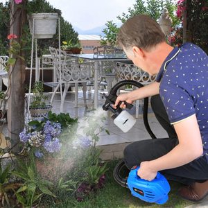 Pistola de Pintura HVLP de 650W y 800ML por Minuto, 3 Patrones de Pulverización, Motor Desmontable, Correa, Contenedor para Aceite, Imprimación y Agua - Product Image 5