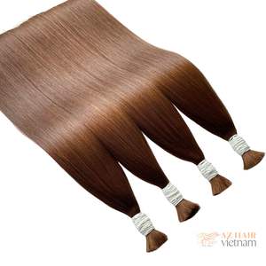 Extensions de cheveux vierges de qualité supérieure, cheveux humains réels, qualité Remy vietnamienne, lot en vrac, prix de gros, lisses, 100g, tous - Product Image 1