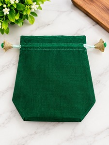 Custom Logo Flannel Drawstring <b>Gift</b> <b>Bag</b> Jewelry Dust Pouch Velvet <b>Mini</b> Storage <b>Bag</b> Recyclable Packaging - Product Image 2